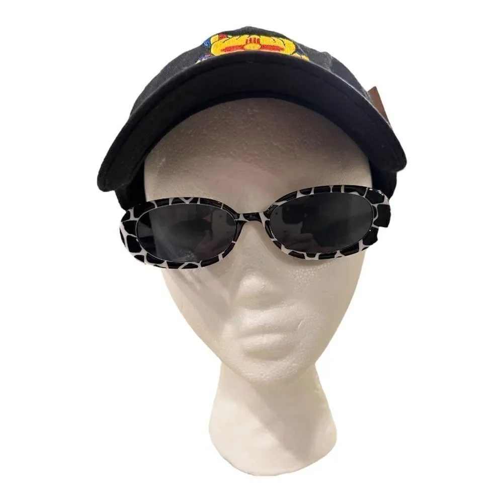 Oval Small Vintage animal print Tinted Lens